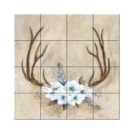 Dunlap "Antlers & Flowers"